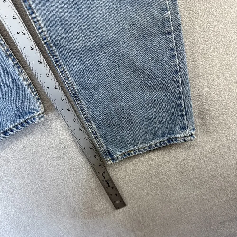 Vintage Levis Jeans Mens 36x30 Fits34x30 blue 505 made In USA Light Straight 90s